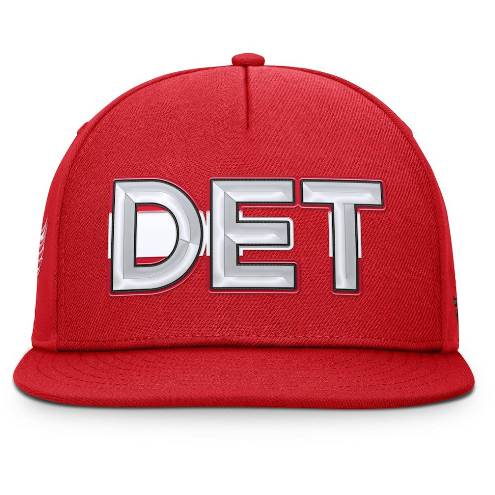 Detroit Red Wings Fanatics Authentic Pro Rink Team Code Snapback Hat Sale