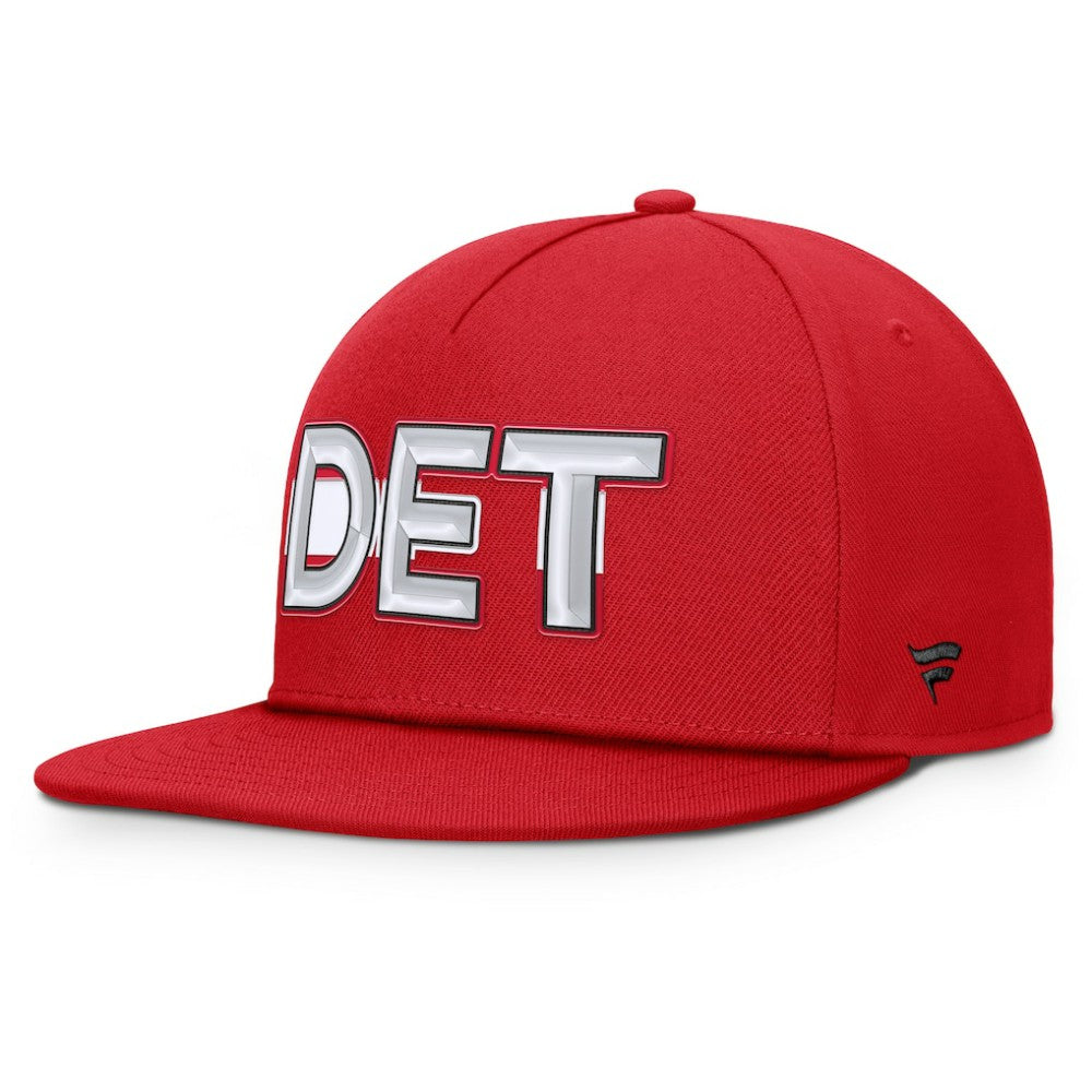 Detroit Red Wings Fanatics Authentic Pro Rink Team Code Snapback Hat Sale