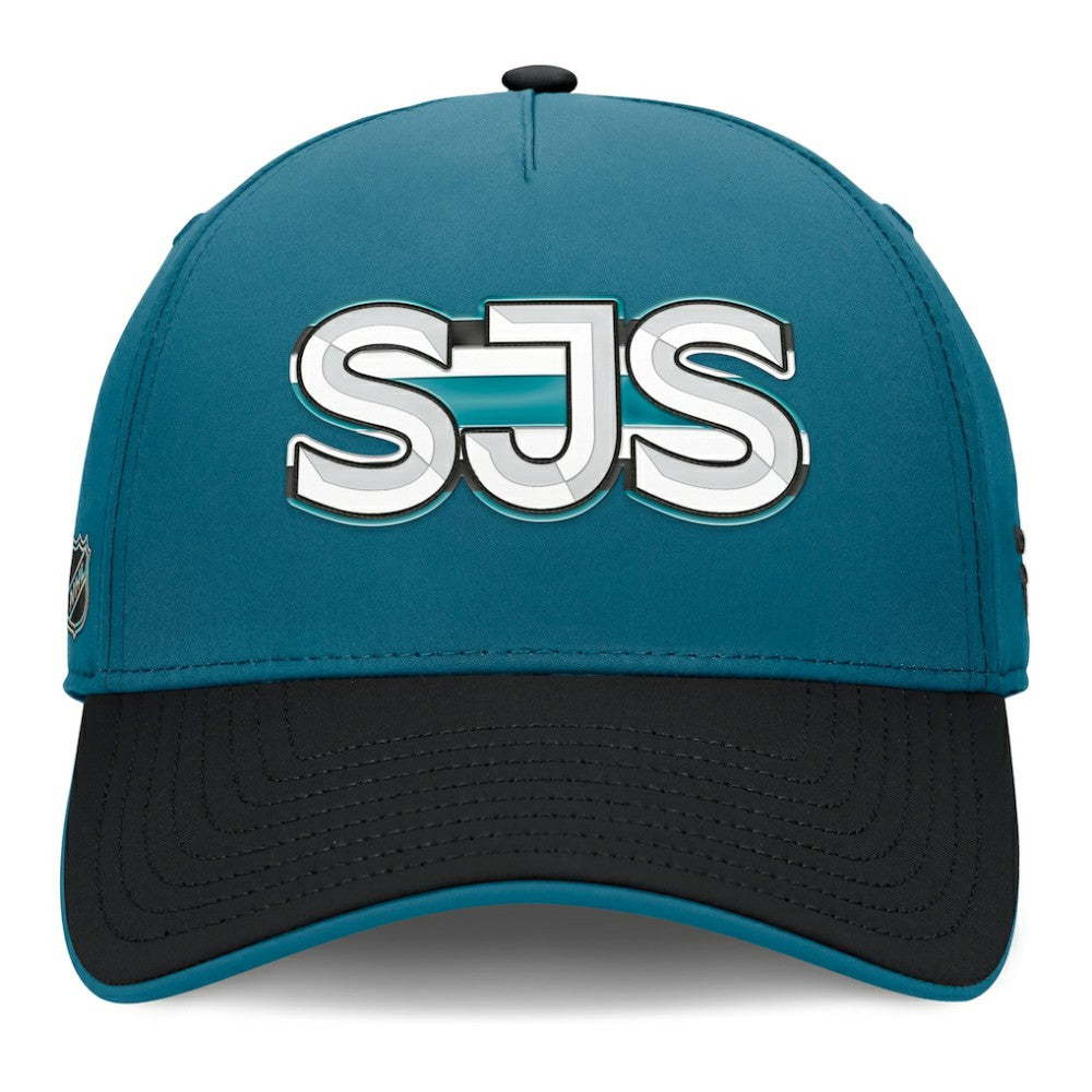 San Jose Sharks Fanatics Authentic Pro Rink Team Code Flex Hat Online