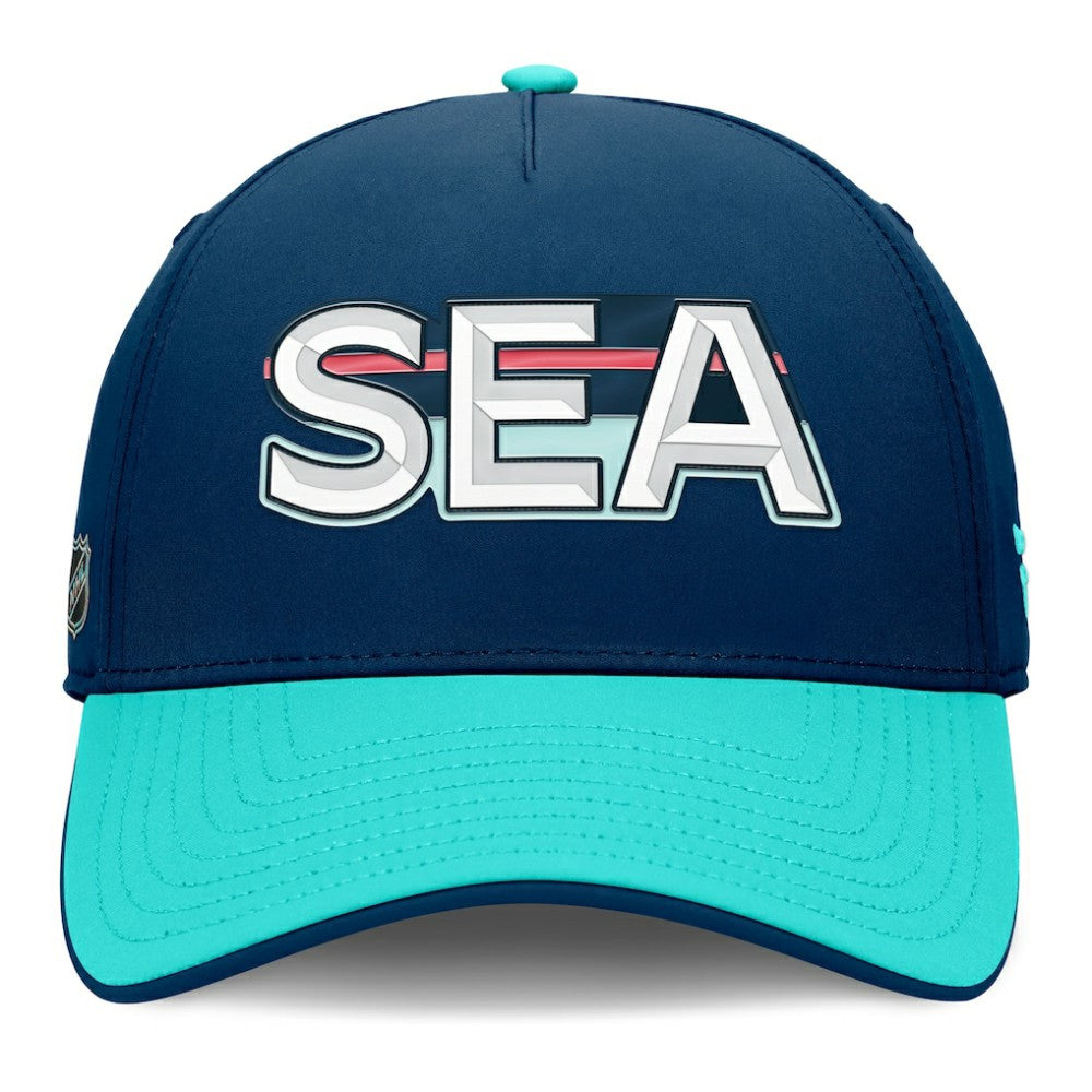 Seattle Kraken Fanatics Authentic Pro Rink Team Code Flex Hat On Sale