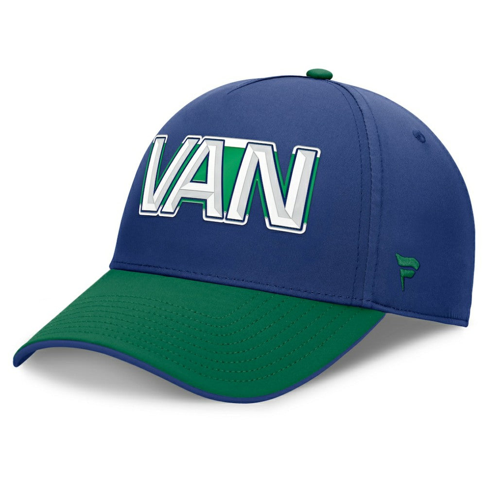 Vancouver Canucks Fanatics Authentic Pro Rink Team Code Flex Hat For Sale