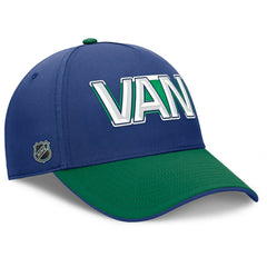 Vancouver Canucks Fanatics Authentic Pro Rink Team Code Flex Hat For Sale