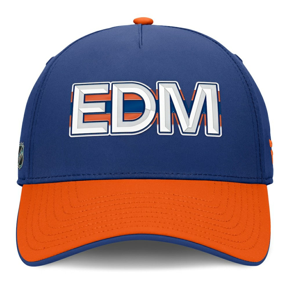 Edmonton Oilers Fanatics Authentic Pro Rink Team Code Flex Hat Online