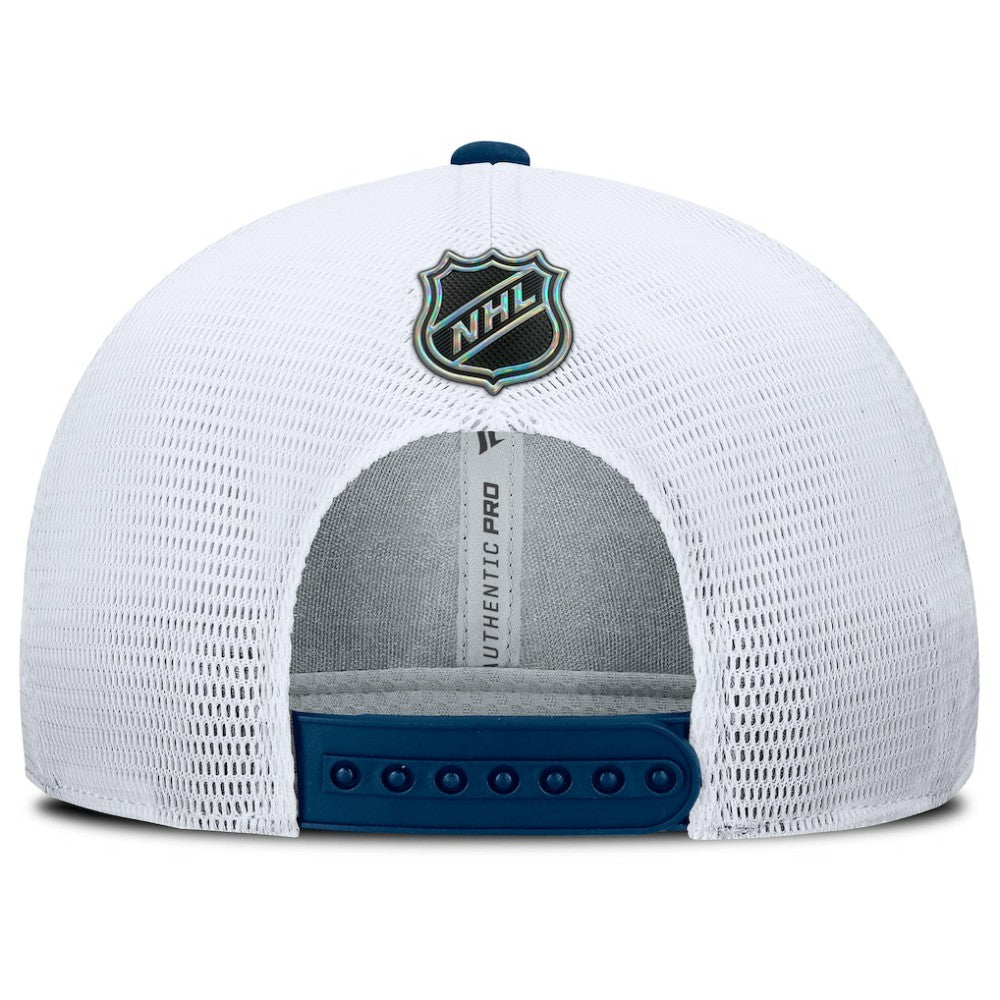 Seattle Kraken Fanatics Authentic Pro Rink Lockup Adjustable Trucker Hat For Sale
