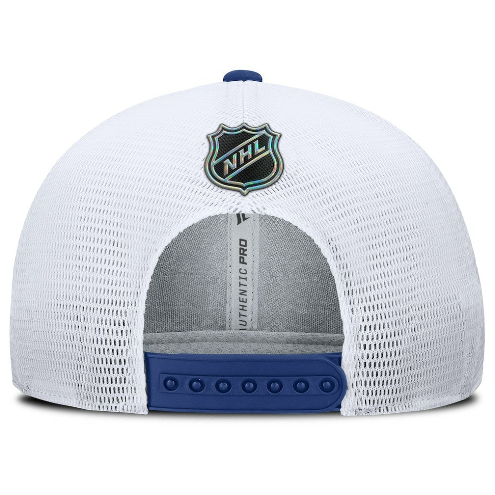 Toronto Maple Leafs Fanatics Authentic Pro Rink Lockup Adjustable Trucker Hat Sale