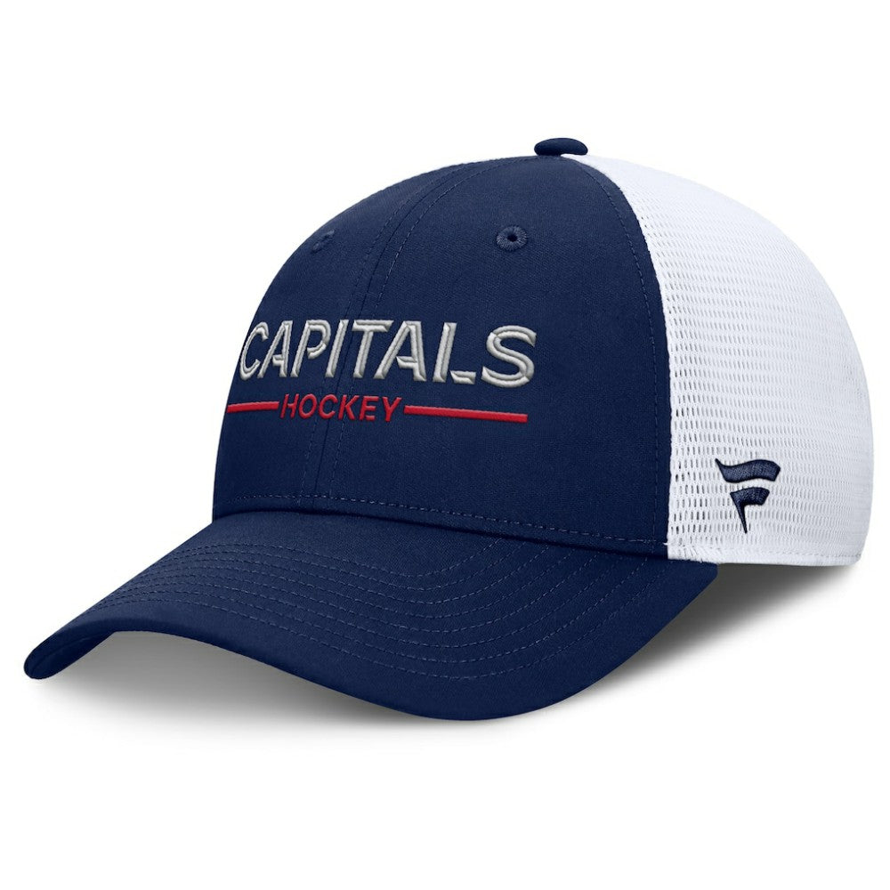 Washington Capitals Fanatics Authentic Pro Rink Lockup Adjustable Trucker Hat Outlet
