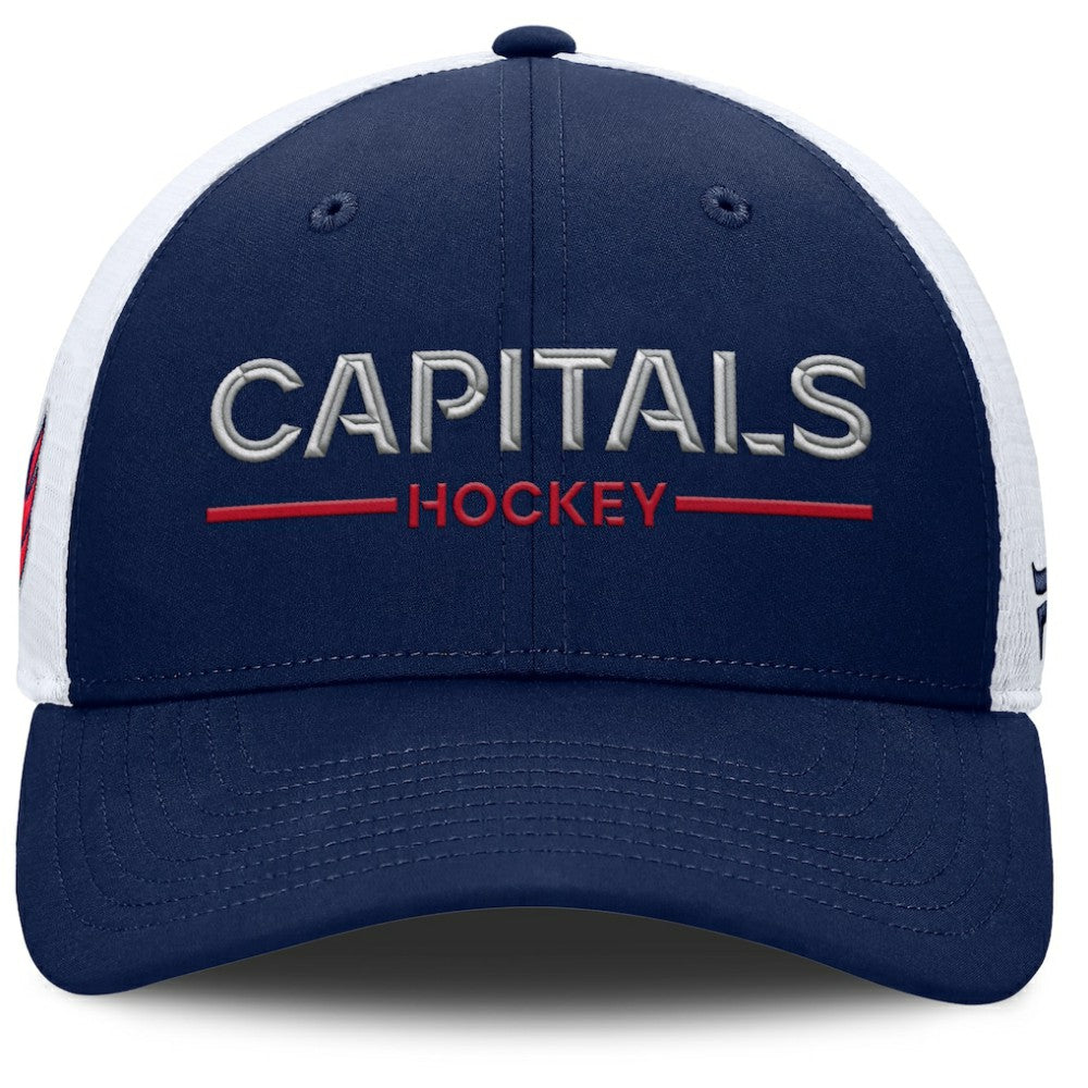 Washington Capitals Fanatics Authentic Pro Rink Lockup Adjustable Trucker Hat Outlet