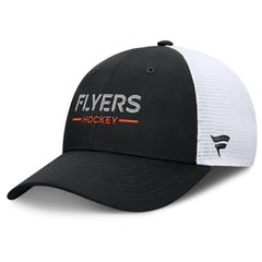 Philadelphia Flyers Fanatics Authentic Pro Rink Lockup Adjustable Trucker Hat For Sale