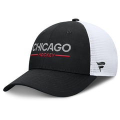 Chicago Blackhawks Fanatics Authentic Pro Rink Lockup Adjustable Trucker Hat Sale