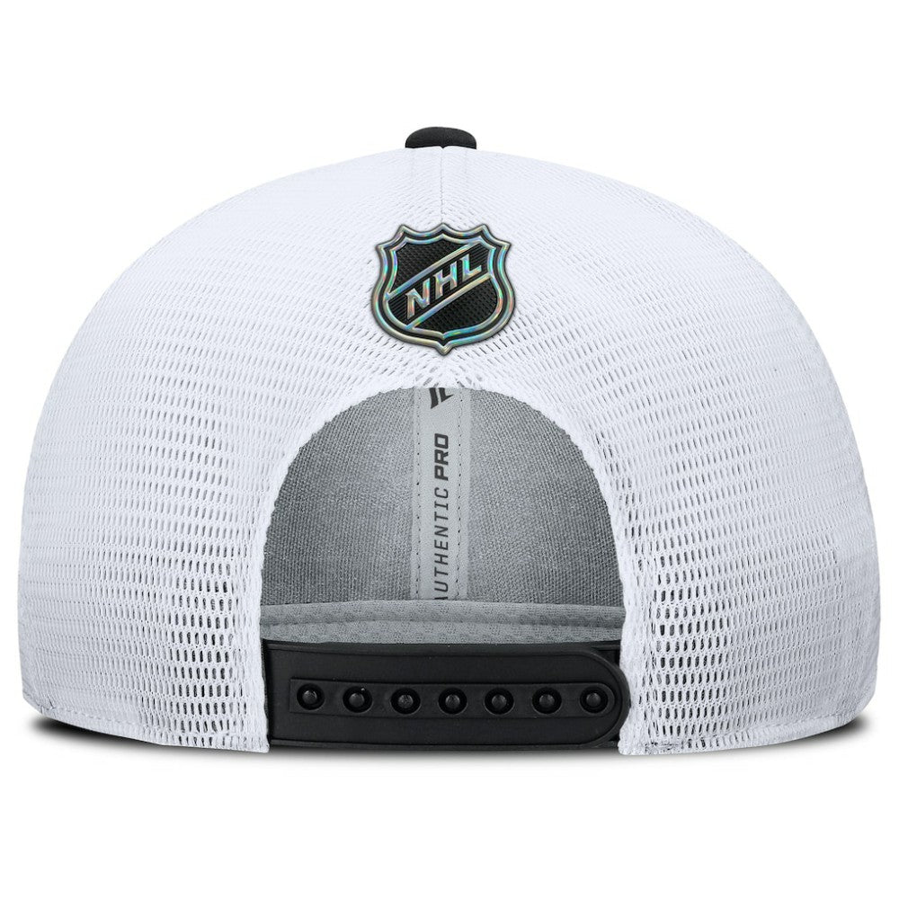 Chicago Blackhawks Fanatics Authentic Pro Rink Lockup Adjustable Trucker Hat Sale