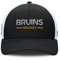 Boston Bruins Fanatics Authentic Pro Rink Lockup Adjustable Trucker Hat Online