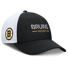 Boston Bruins Fanatics Authentic Pro Rink Lockup Adjustable Trucker Hat Online