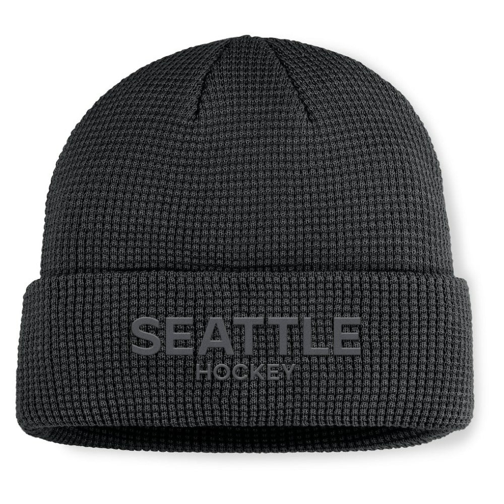 Seattle Kraken Fanatics Authentic Pro Road Cuffed Knit Hat On Sale