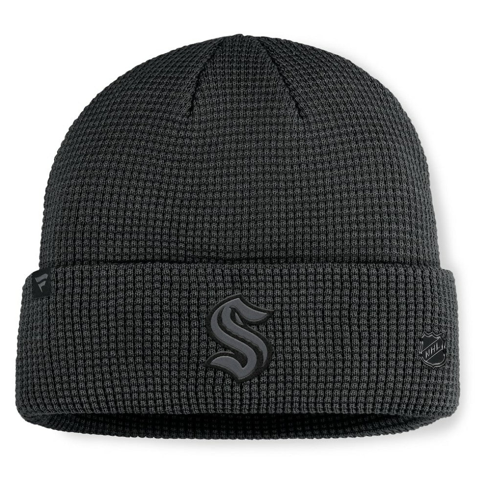 Seattle Kraken Fanatics Authentic Pro Road Cuffed Knit Hat On Sale