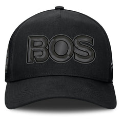 Boston Bruins Fanatics Authentic Pro Road Team Code Trucker Adjustable Hat On Sale