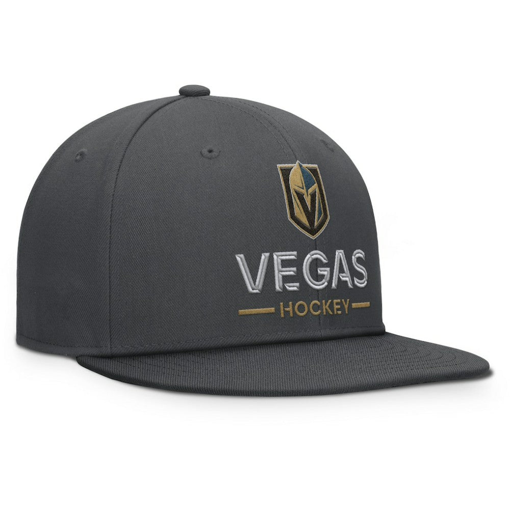 Vegas Golden Knights Fanatics Authentic Pro Rink Lockup Snapback Hat Discount