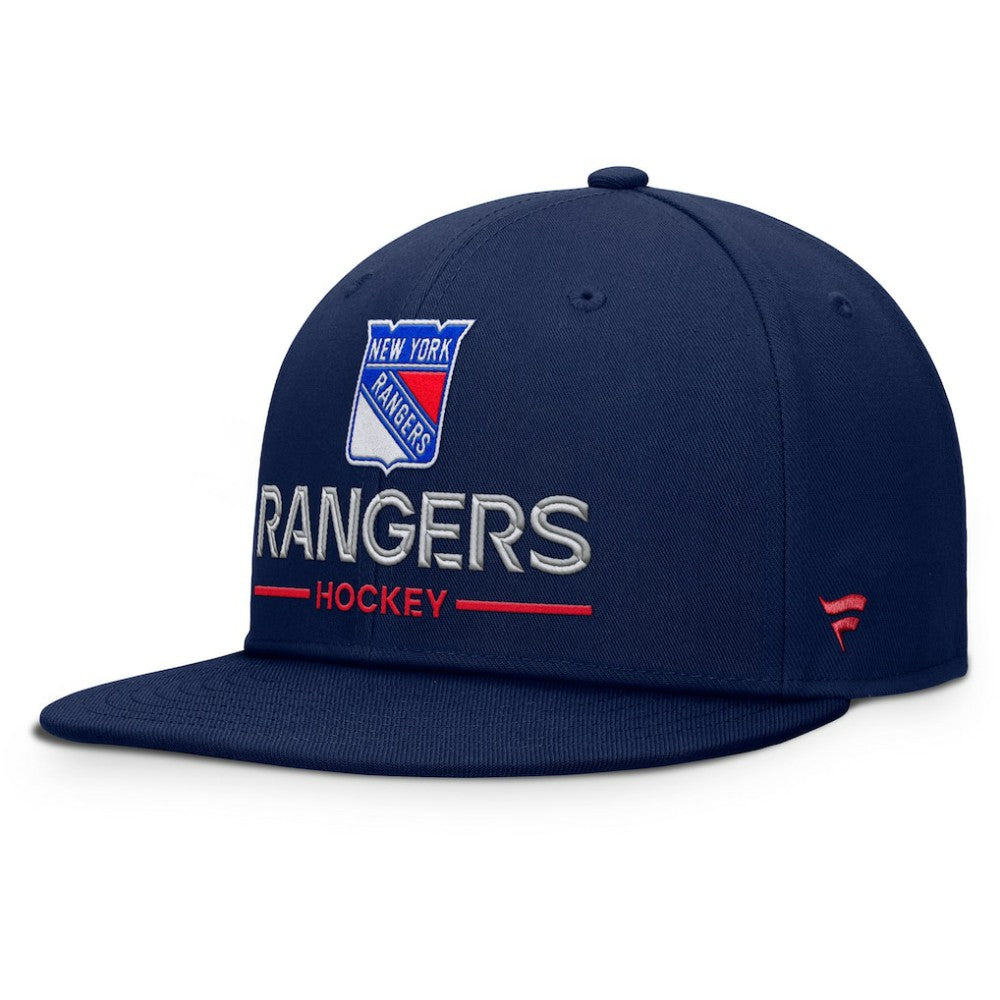 New York Rangers Fanatics Authentic Pro Rink Lockup Snapback Hat On Sale