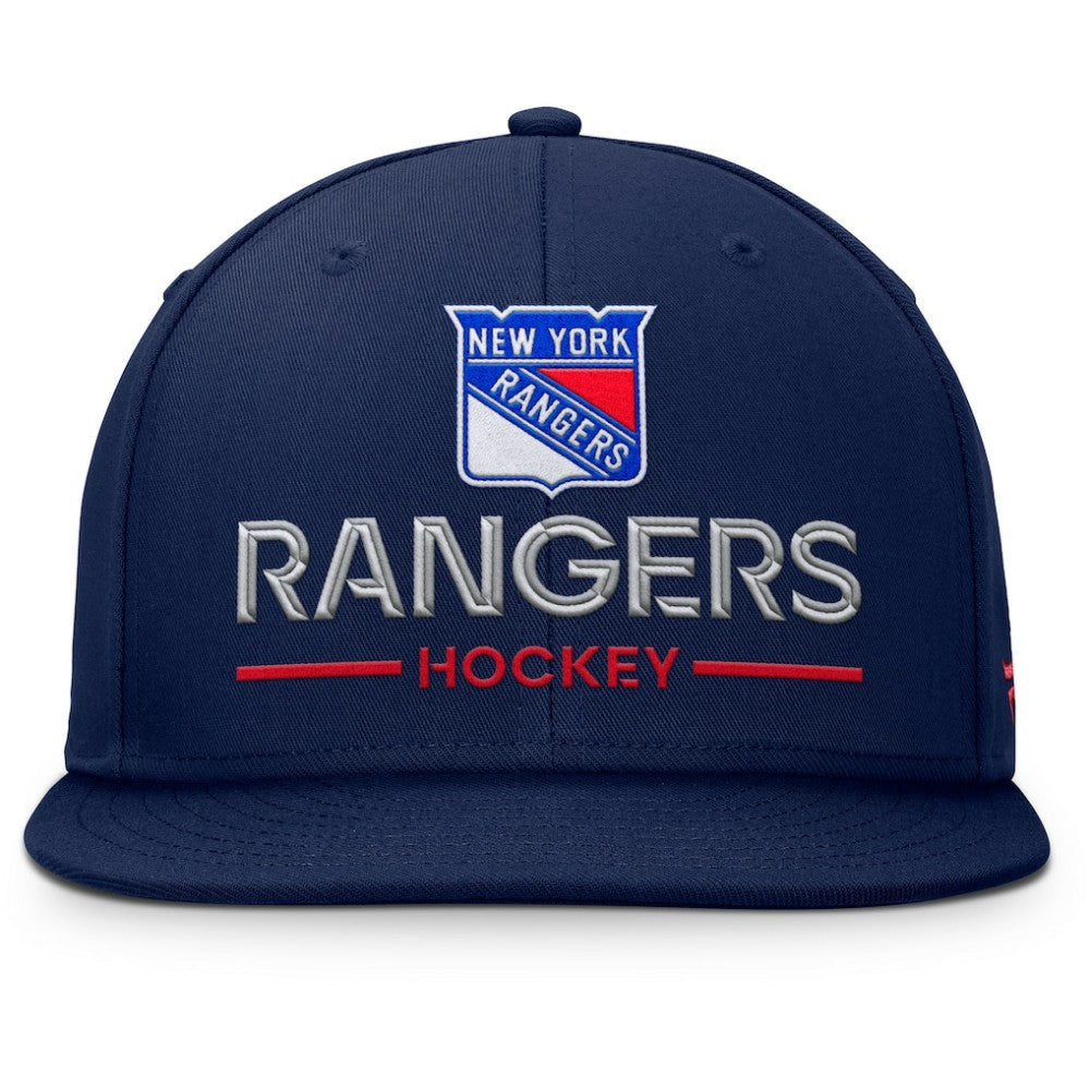 New York Rangers Fanatics Authentic Pro Rink Lockup Snapback Hat On Sale