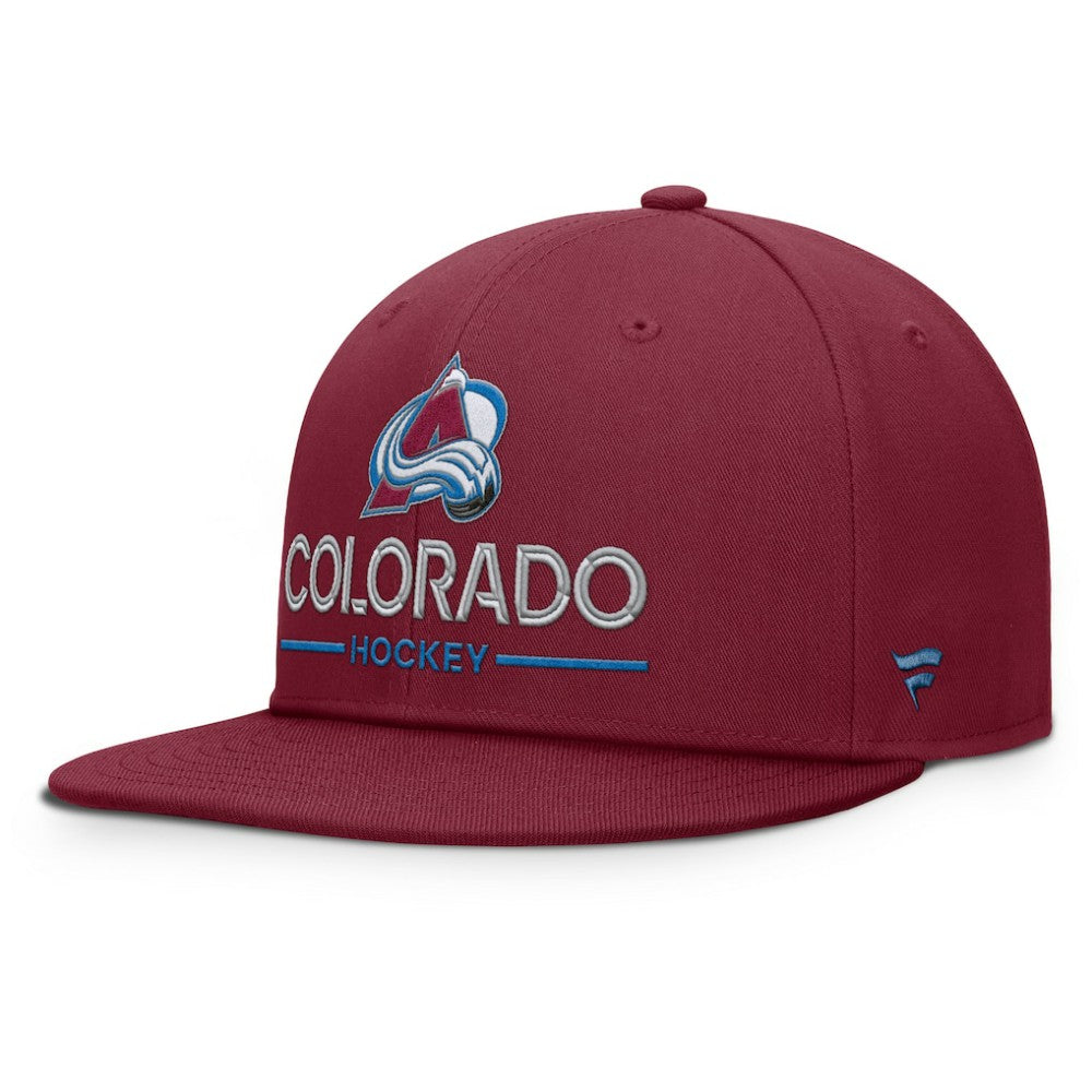 Colorado Avalanche Fanatics Authentic Pro Rink Lockup Snapback Hat Sale