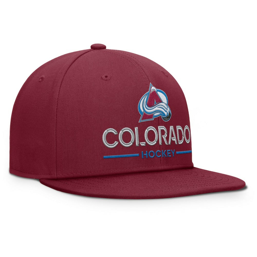 Colorado Avalanche Fanatics Authentic Pro Rink Lockup Snapback Hat Sale