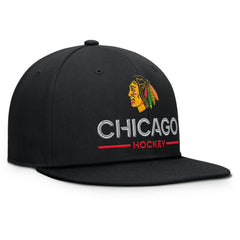 Chicago Blackhawks Fanatics Authentic Pro Rink Lockup Snapback Hat Outlet