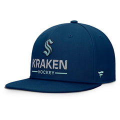 Seattle Kraken Fanatics Authentic Pro Rink Lockup Snapback Hat Outlet