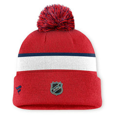 Washington Capitals Fanatics Authentic Pro Rink Cuffed Knit Hat with Pom Sale