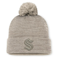 Seattle Kraken Fanatics Authentic Pro Road Cuffed Knit Hat with Pom Discount