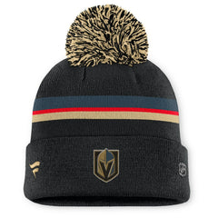 Vegas Golden Knights Fanatics Women's Authentic Pro Rink Cuffed Knit Hat with Pom On Sale