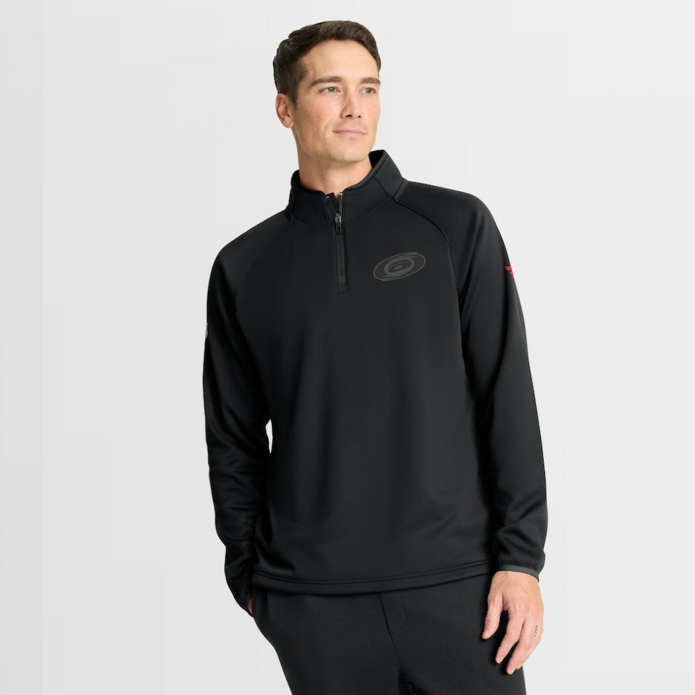 Carolina Hurricanes Fanatics Authentic Pro Tonal Rink Raglan Quarter-Zip Pullover Sale