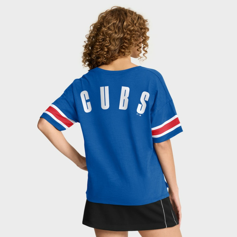 Chicago Cubs Fanatics Women's Curl Route T-Shirt | MLB Shop