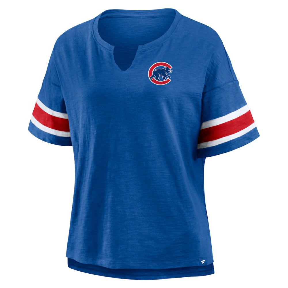 Chicago Cubs Fanatics Women's Curl Route T-Shirt | MLB Shop