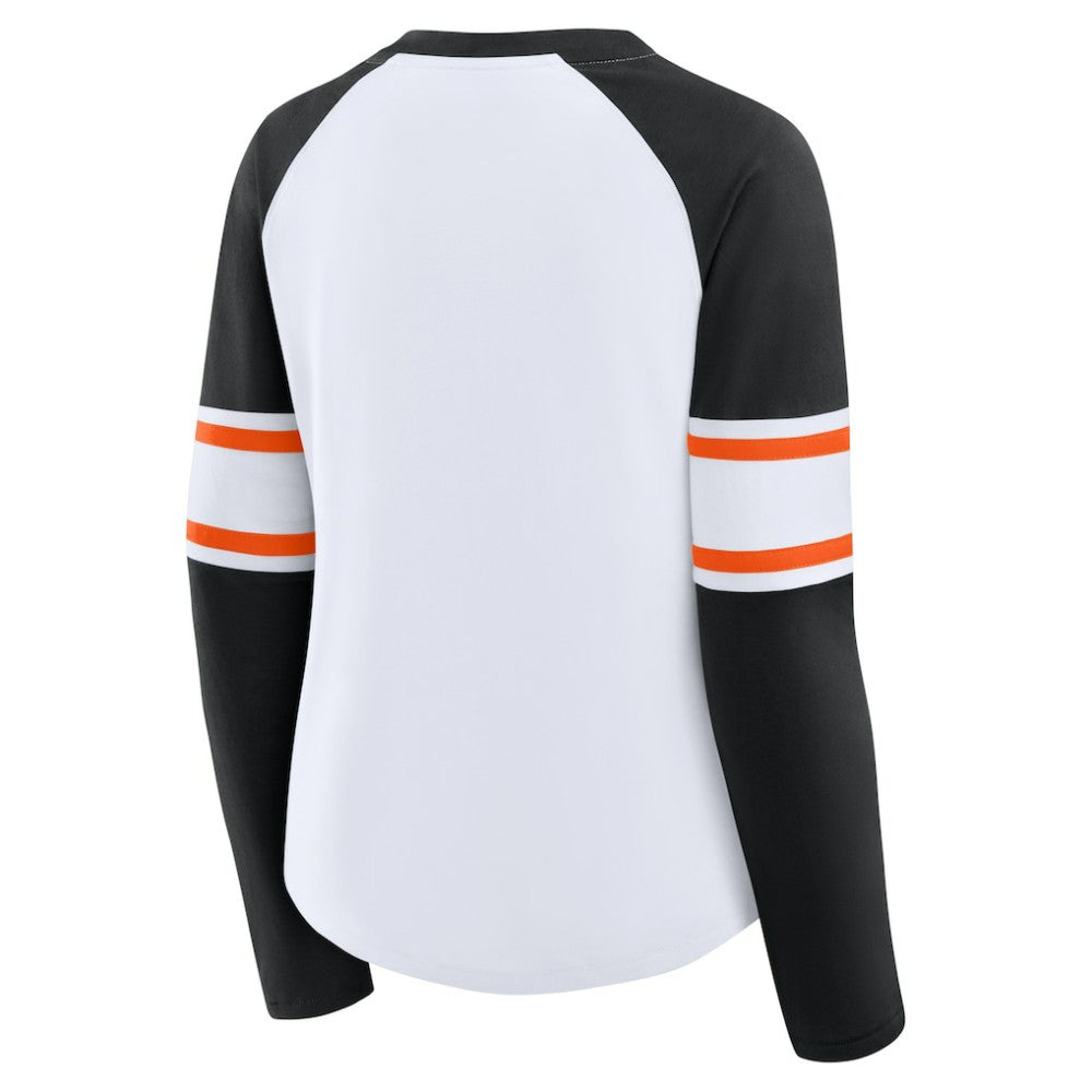 San Francisco Giants Fanatics Women's Blitz Package Raglan Lace-Up V-Neck Long Sleeve T-Shirt | MLB US