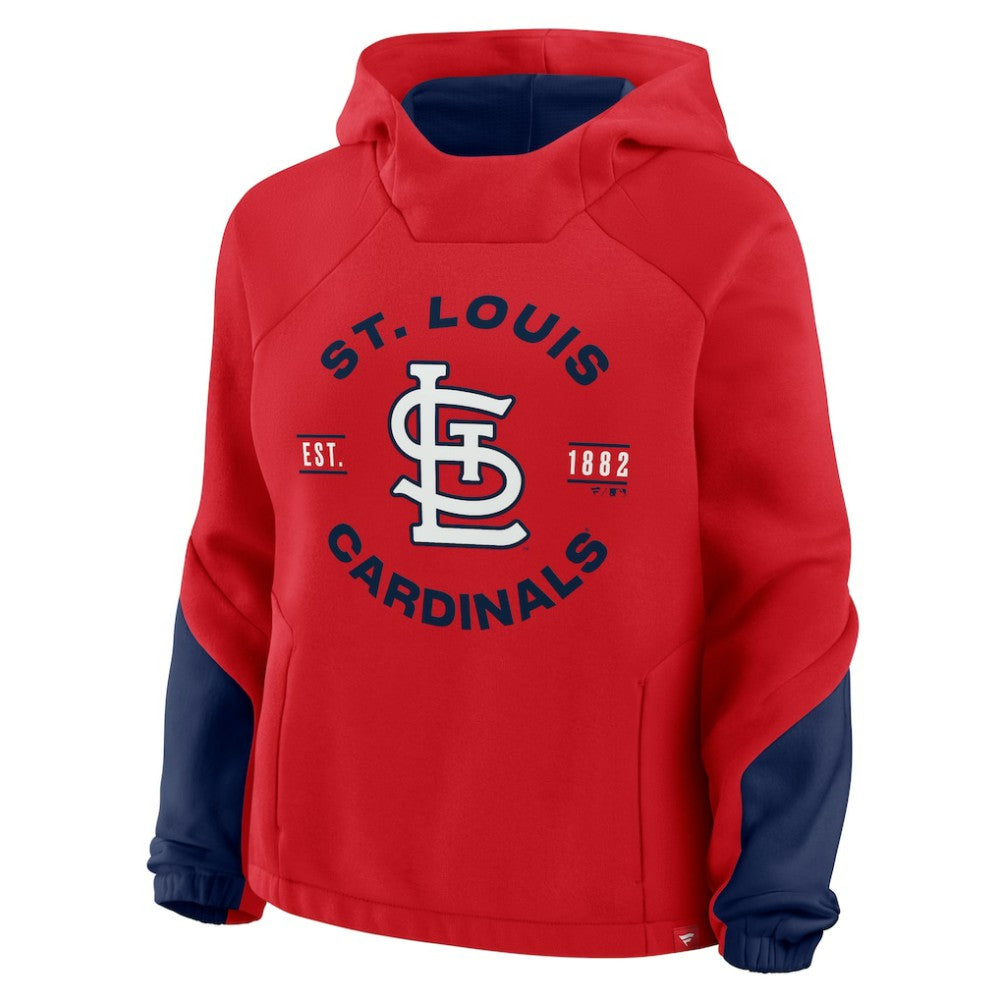 St. Louis Cardinals Fanatics Women's Oversized Time to Win Pullover Hoodie | MLB On Sale