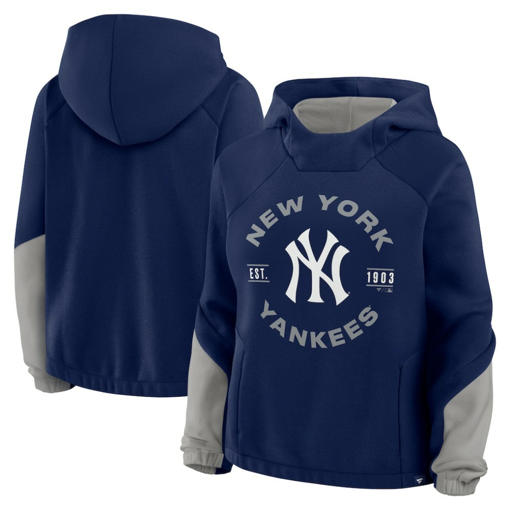 New York Yankees Fanatics Women's Oversized Time to Win Pullover Hoodie | MLB Outlet