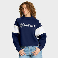 New York Yankees Fanatics Women's Oversized Toss Sweep Raglan Pullover Sweatshirt | MLB On Sale