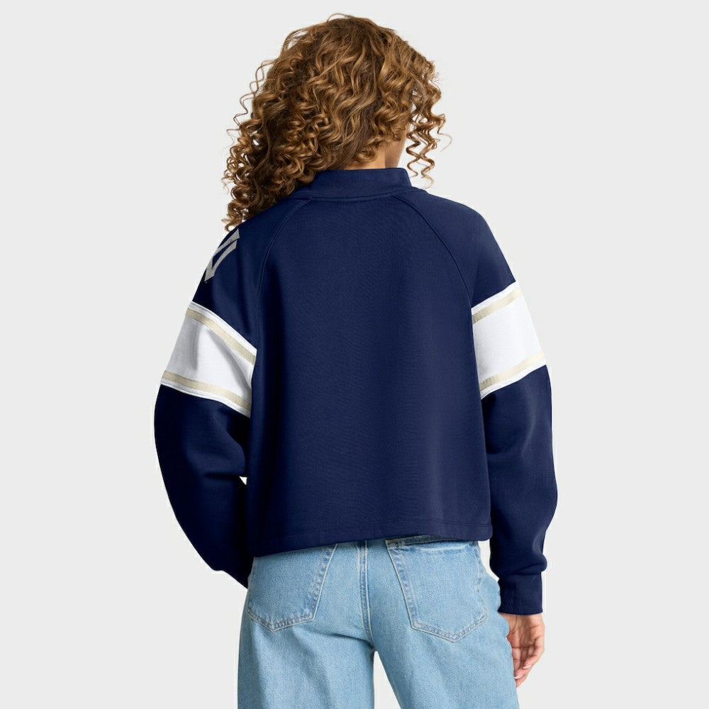 New York Yankees Fanatics Women's Oversized Toss Sweep Raglan Pullover Sweatshirt | MLB On Sale