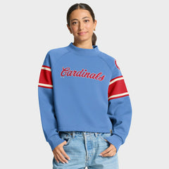 St. Louis Cardinals Fanatics Women's Oversized Toss Sweep Raglan Pullover Sweatshirt | MLB Shop