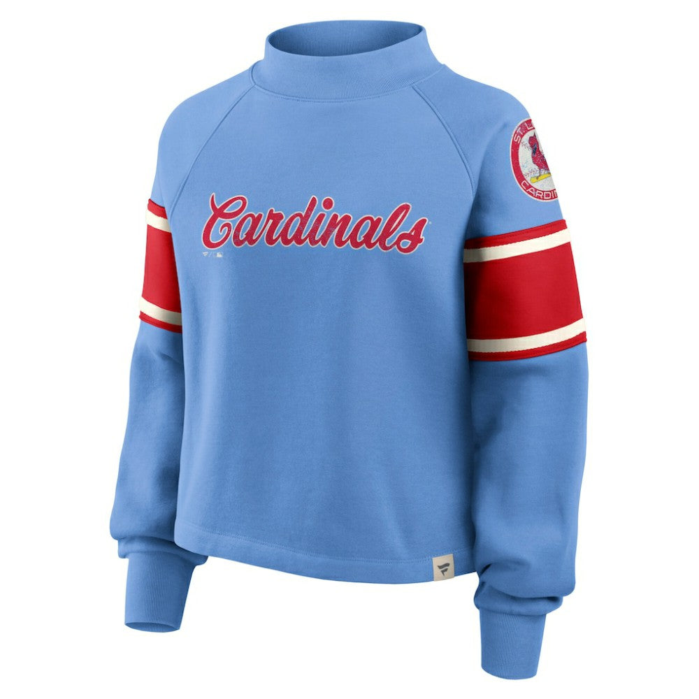 St. Louis Cardinals Fanatics Women's Oversized Toss Sweep Raglan Pullover Sweatshirt | MLB Shop