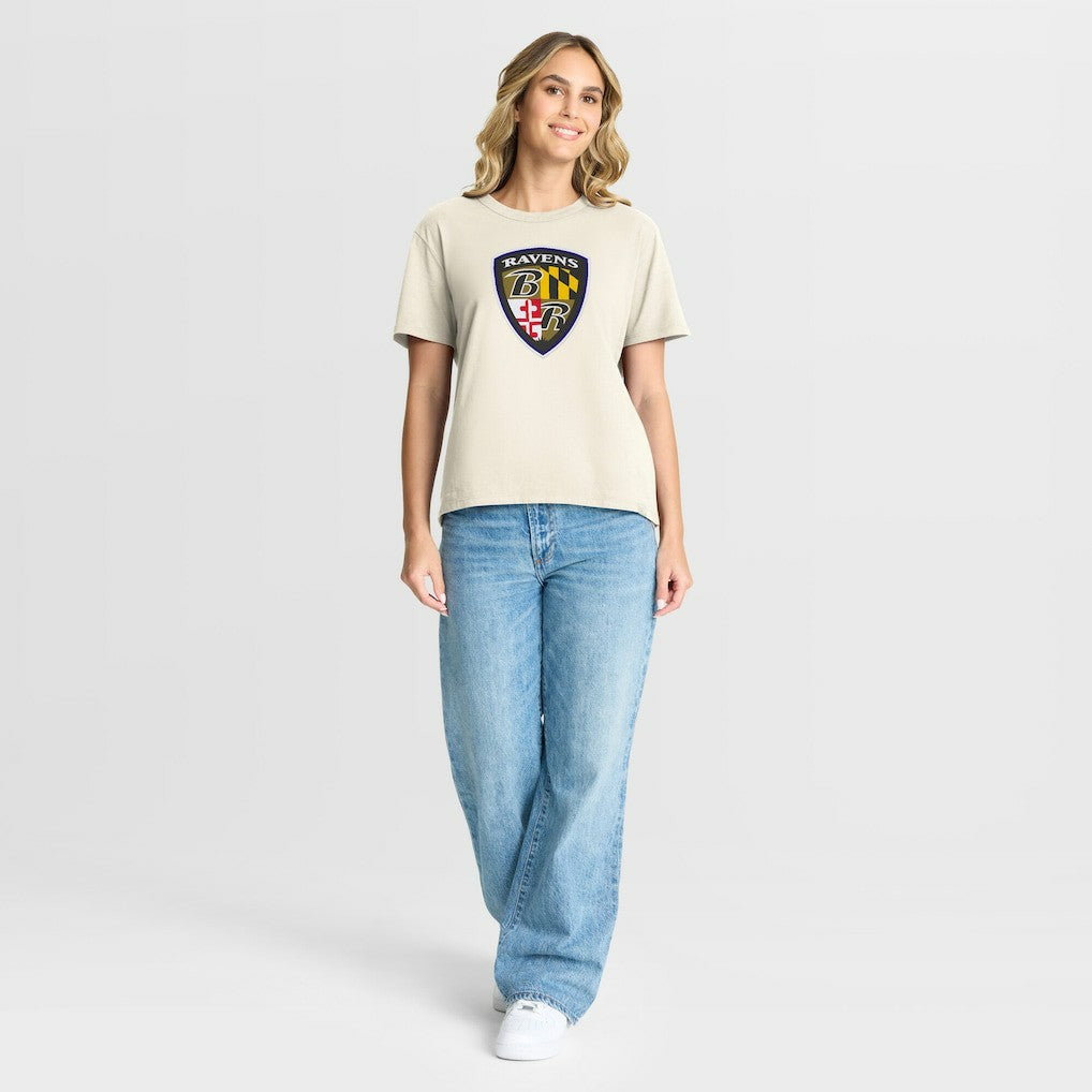 Baltimore Ravens Fanatics Women's Dove Legacy T-Shirt
