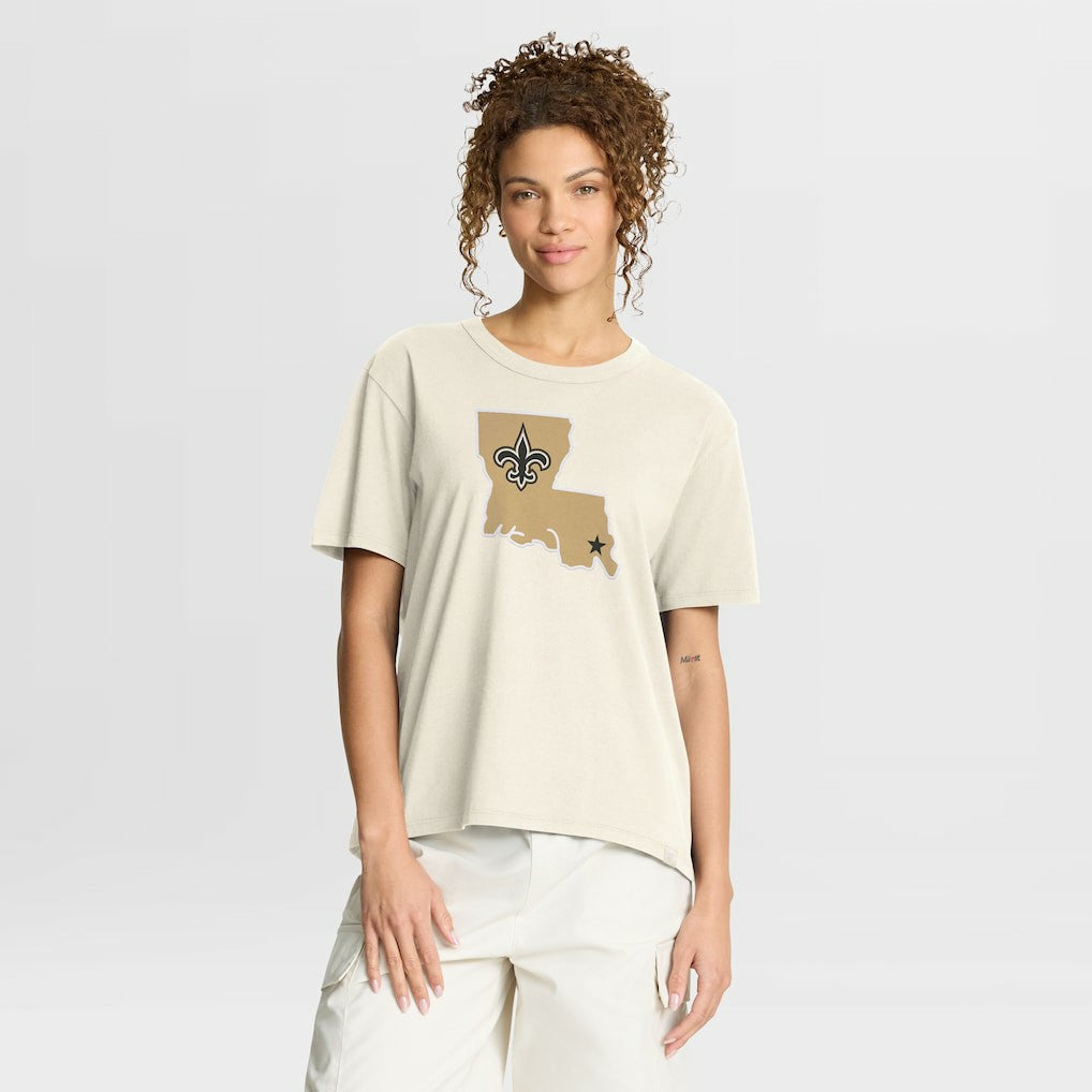 New Orleans Saints Fanatics Women's Dove Legacy T-Shirt