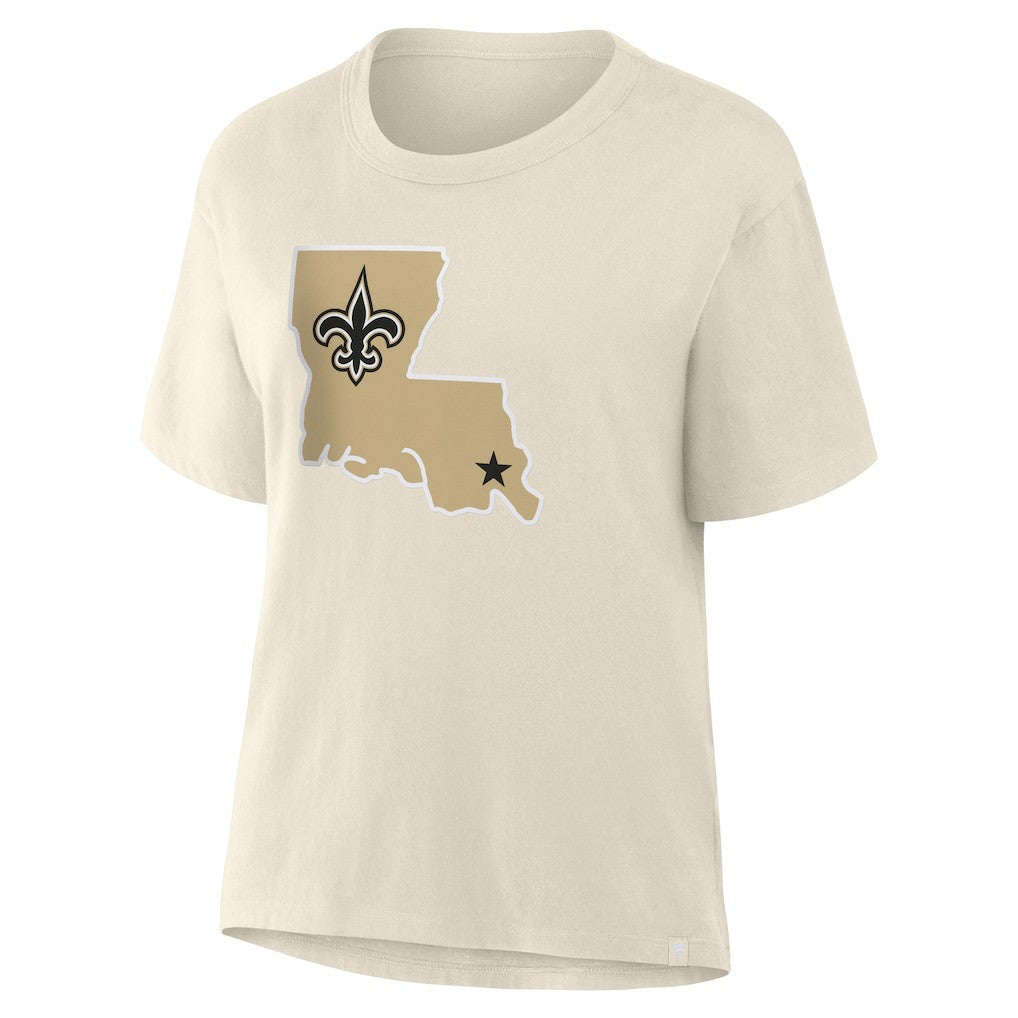 New Orleans Saints Fanatics Women's Dove Legacy T-Shirt