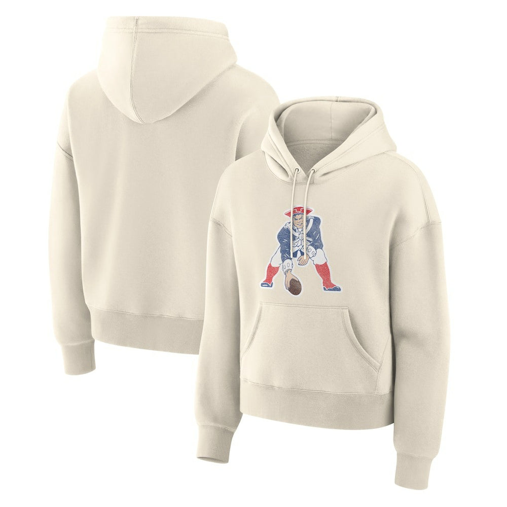 New England Patriots Fanatics Women's Dove Legacy Pullover Hoodie