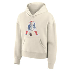 New England Patriots Fanatics Women's Dove Legacy Pullover Hoodie