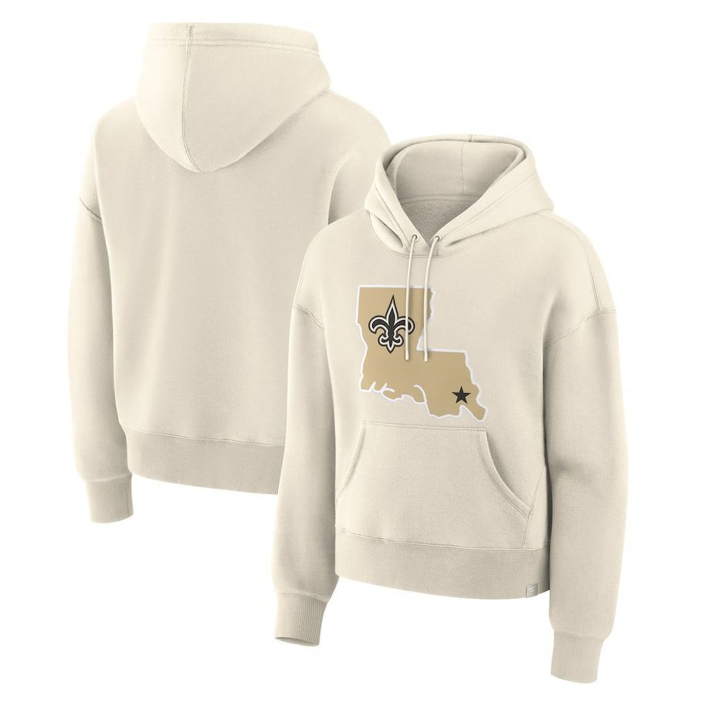 New Orleans Saints Fanatics Women's Dove Legacy Pullover Hoodie