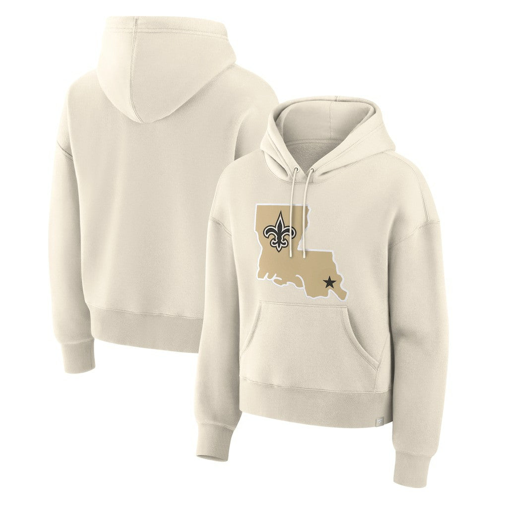 New Orleans Saints Fanatics Women's Dove Legacy Pullover Hoodie