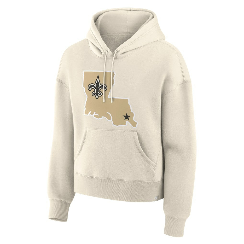 New Orleans Saints Fanatics Women's Dove Legacy Pullover Hoodie