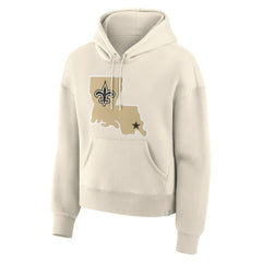 New Orleans Saints Fanatics Women's Dove Legacy Pullover Hoodie