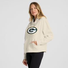 Green Bay Packers Fanatics Women's Dove Legacy Pullover Hoodie