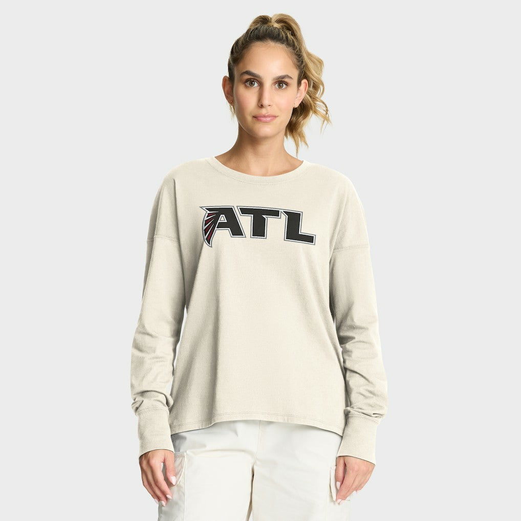 Atlanta Falcons Fanatics Women's Dove Legacy Long Sleeve T-Shirt